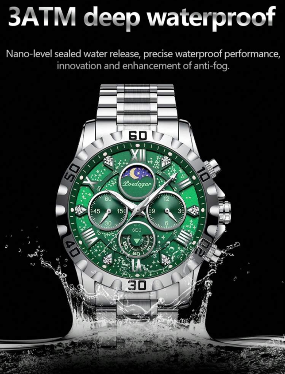 Green poedagar 973 watch
