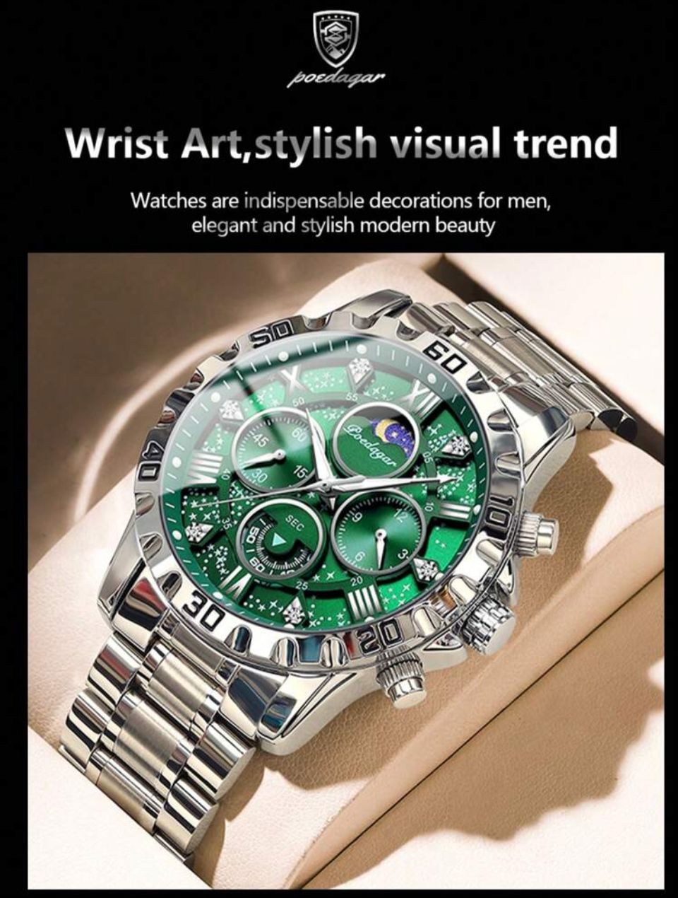 Green poedagar 973 watch